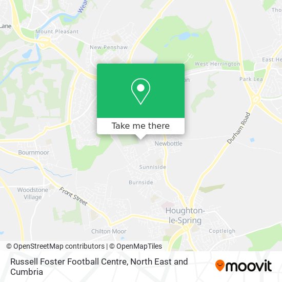 Russell Foster Football Centre map