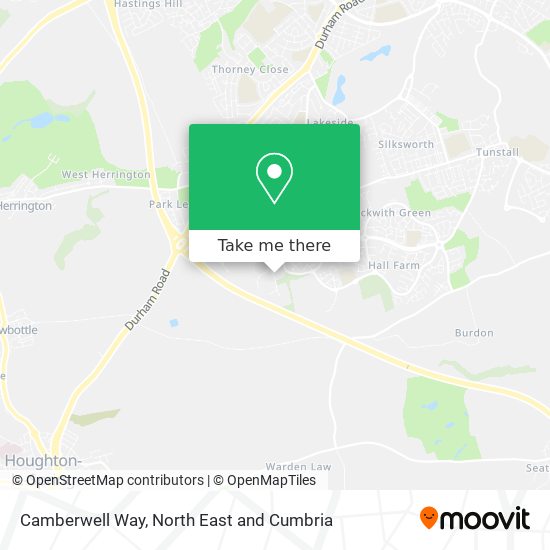Camberwell Way map