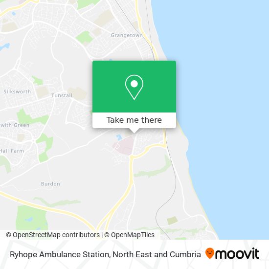 Ryhope Ambulance Station map