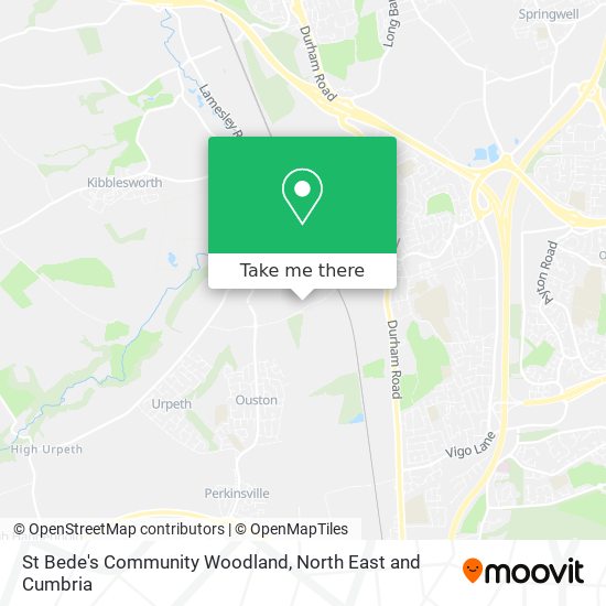 St Bede's Community Woodland map