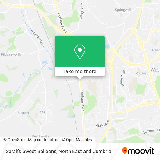 Sarah's Sweet Balloons map