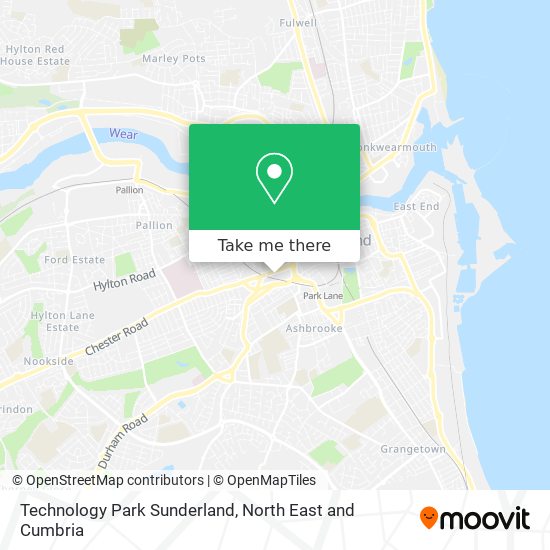 Technology Park Sunderland map