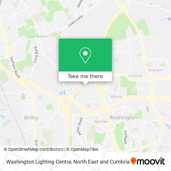 Washington Lighting Centre map
