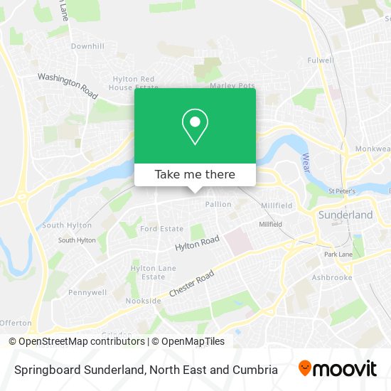 Springboard Sunderland map