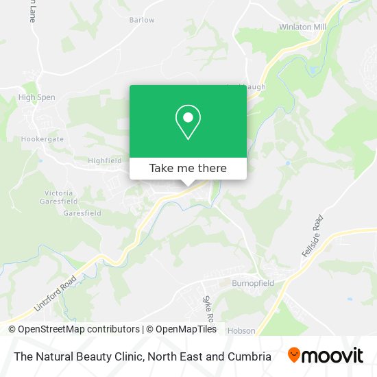The Natural Beauty Clinic map