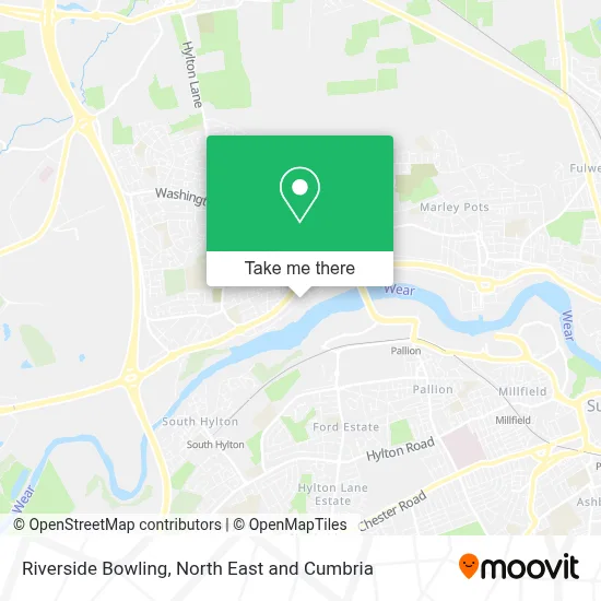 Riverside Bowling map