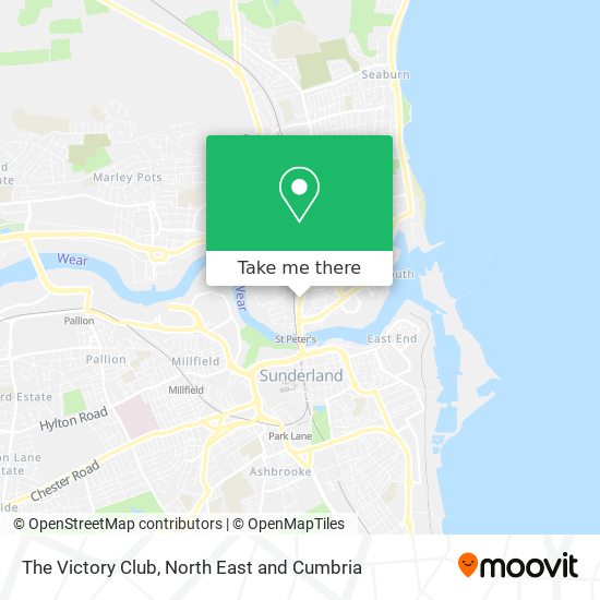 The Victory Club map
