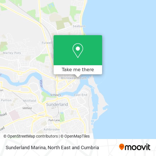 Sunderland Marina map