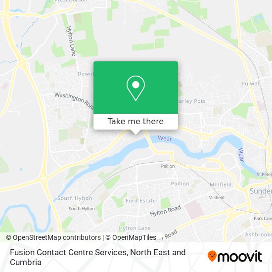 Fusion Contact Centre Services map