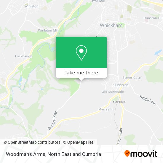 Woodman's Arms map