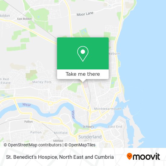 St. Benedict's Hospice map