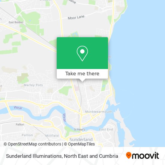 Sunderland Illuminations map