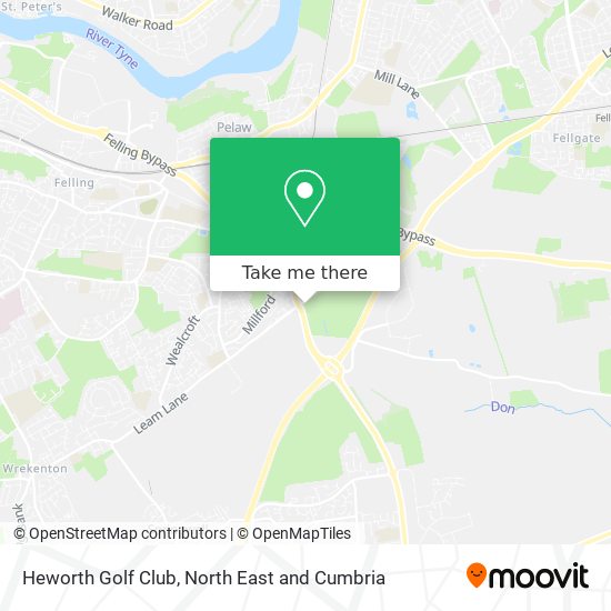 Heworth Golf Club map