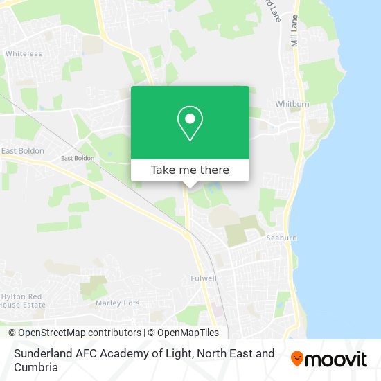 Sunderland AFC Academy of Light map