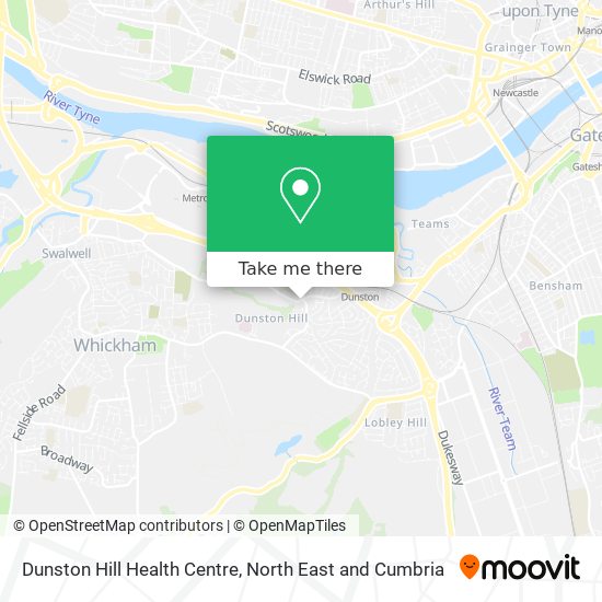 Dunston Hill Health Centre map