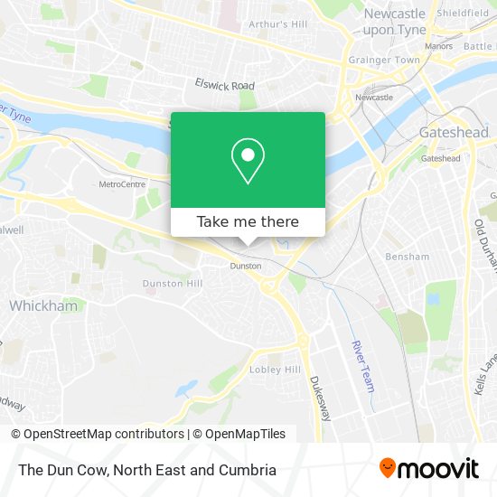 The Dun Cow map