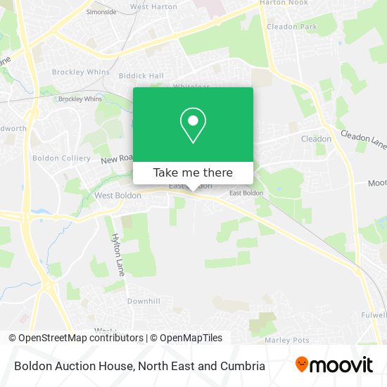 Boldon Auction House map