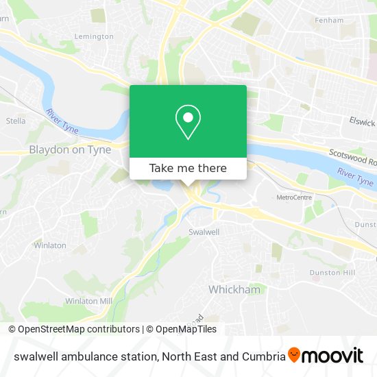 swalwell ambulance station map