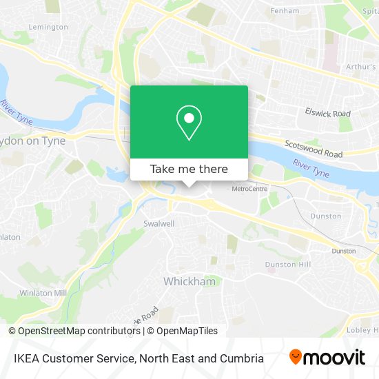 IKEA Customer Service map