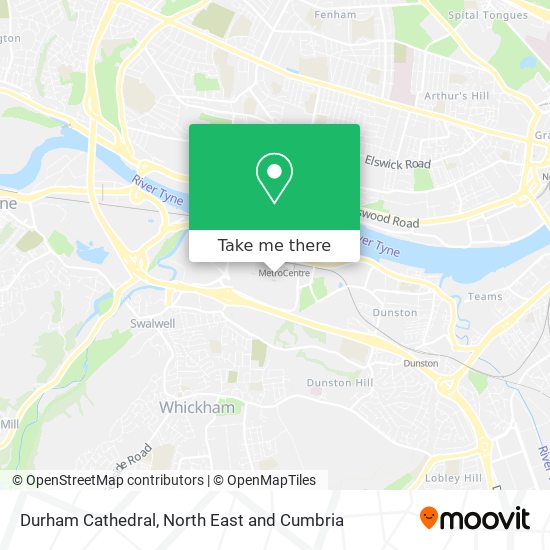 Durham Cathedral map