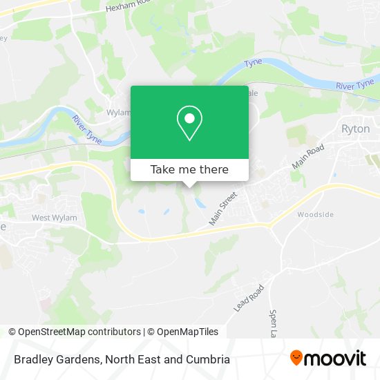 Bradley Gardens map
