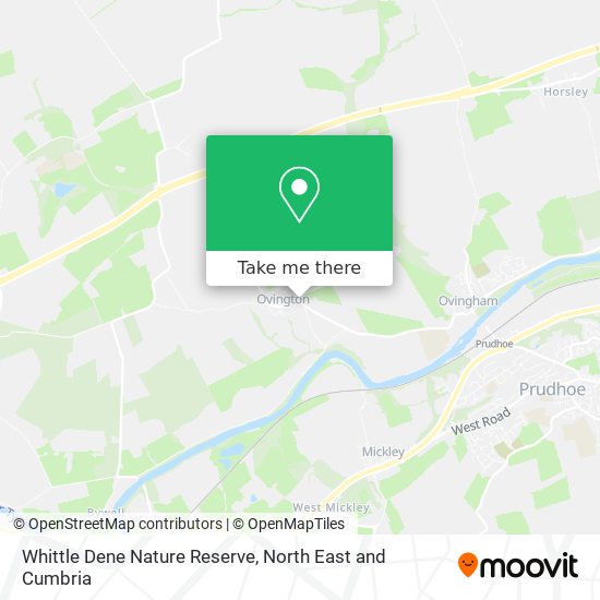 Whittle Dene Nature Reserve map