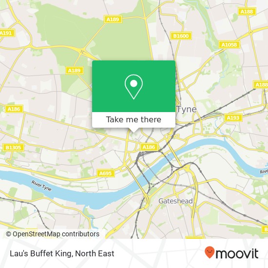 Lau's Buffet King map