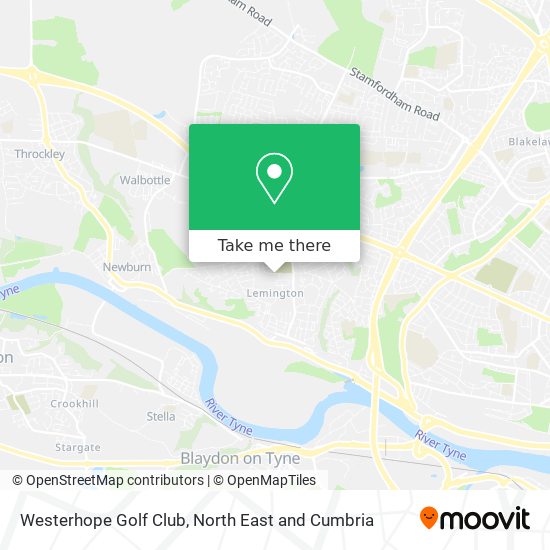 Westerhope Golf Club map