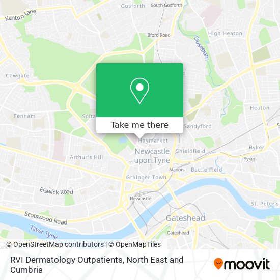 RVI Dermatology Outpatients map