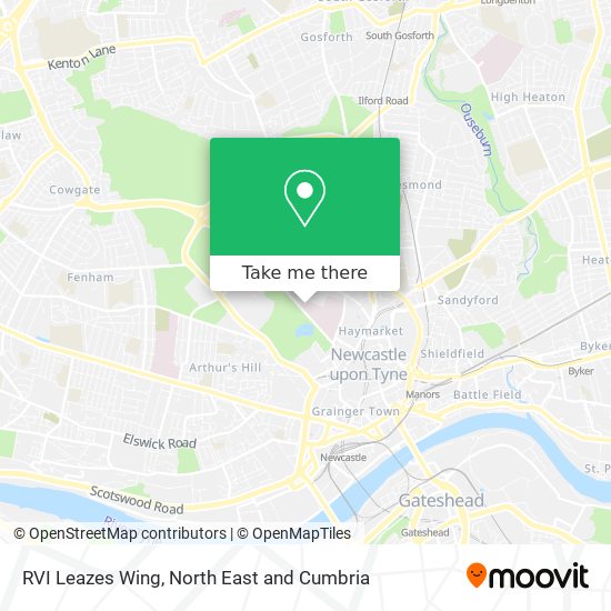 RVI Leazes Wing map