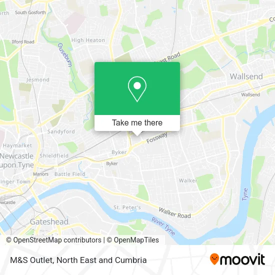 M&S Outlet map