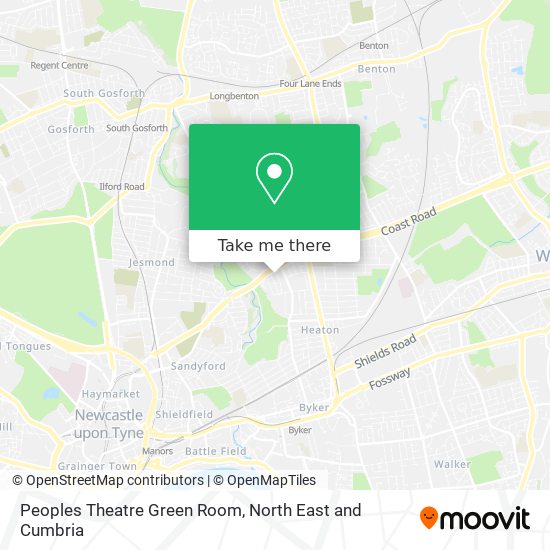 Peoples Theatre Green Room map