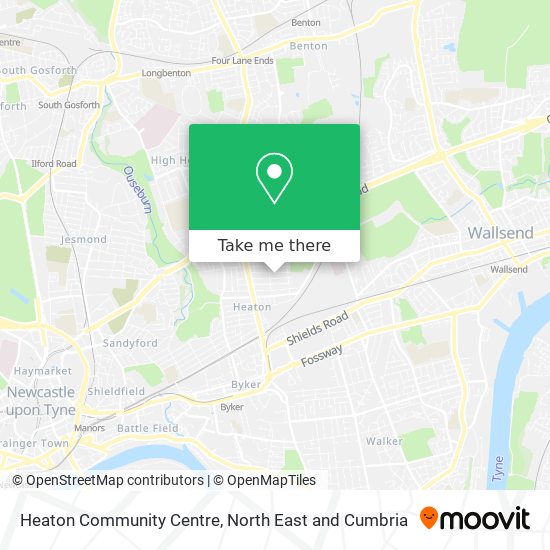 Heaton Community Centre map