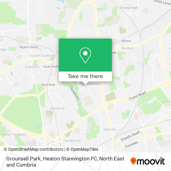 Grounsell Park, Heaton Stannington FC map