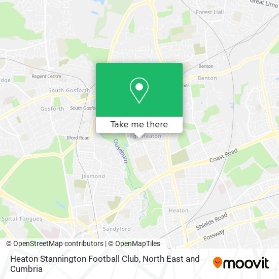 Heaton Stannington Football Club map