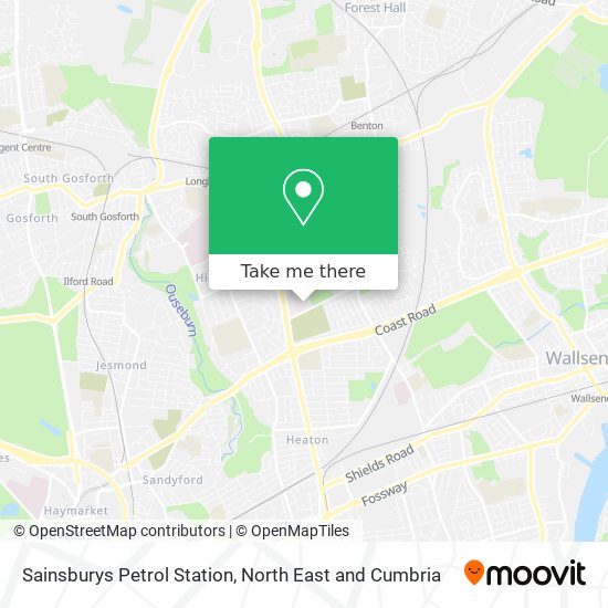 Sainsburys Petrol Station map