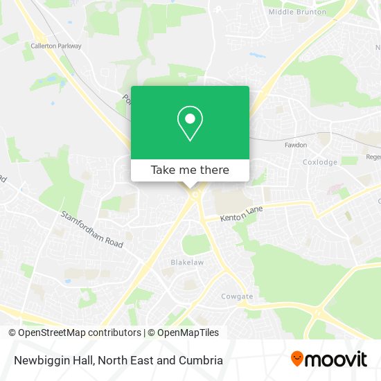 Newbiggin Hall map