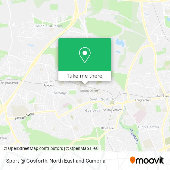 Sport @ Gosforth map