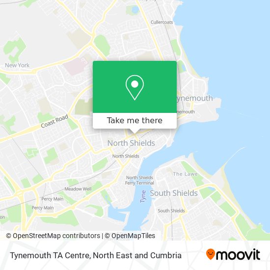 Tynemouth TA Centre map