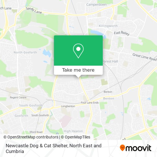 Newcastle Dog & Cat Shelter map