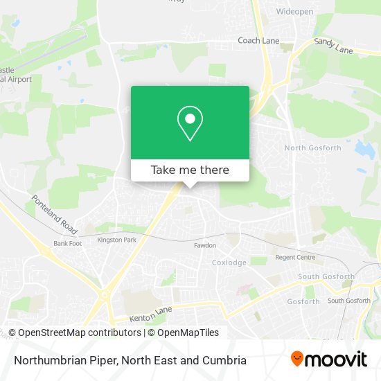 Northumbrian Piper map