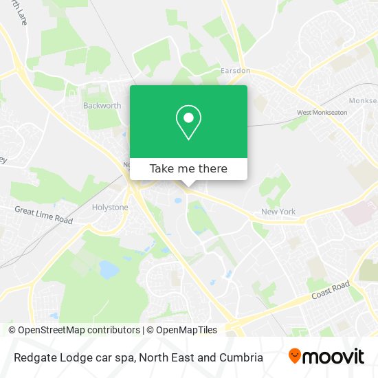 Redgate Lodge car spa map
