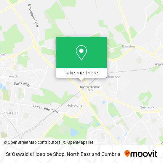 St Oswald's Hospice Shop map