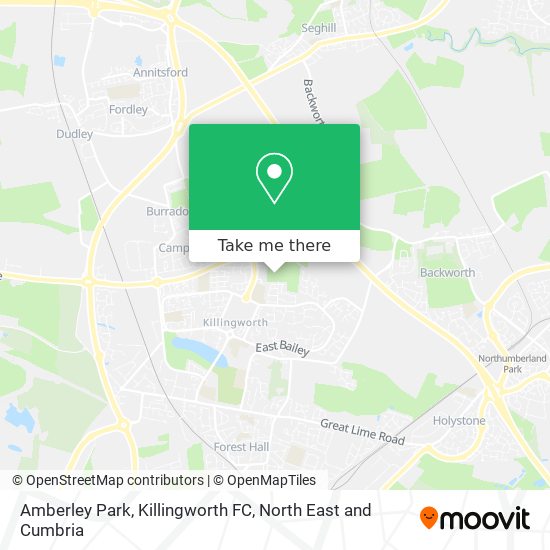 Amberley Park, Killingworth FC map