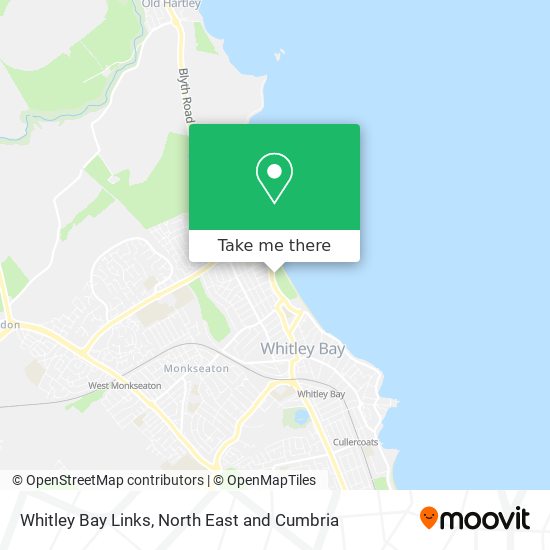 Whitley Bay Links map