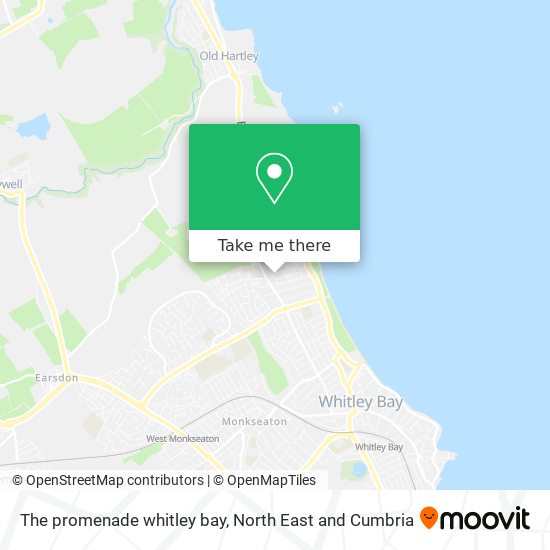 The promenade whitley bay map