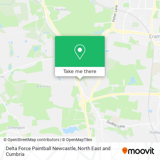 Delta Force Paintball Newcastle map