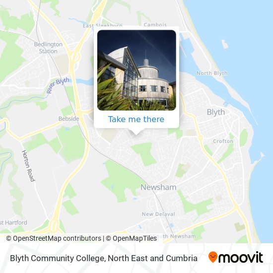 Blyth Community College map