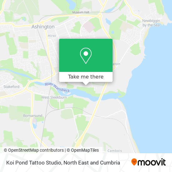 Koi Pond Tattoo Studio map
