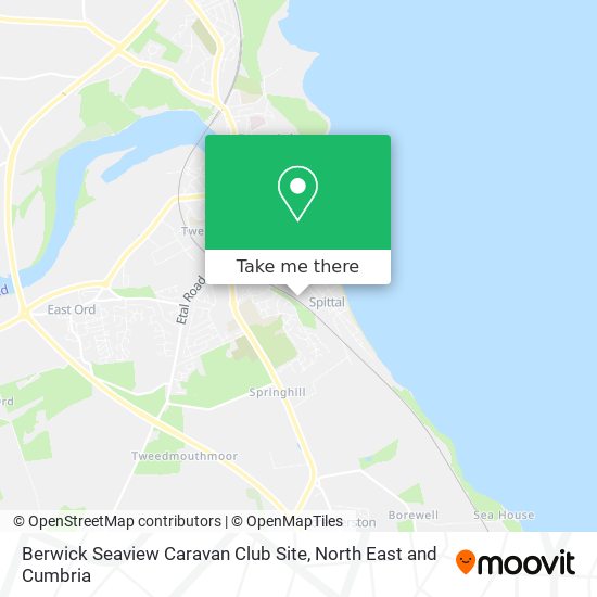 Berwick Seaview Caravan Club Site map